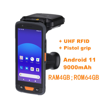 頑丈なハンドヘルド134.2khz LF RFIDリーダー PDA 長距離畜産管理用 RFID耳タグ