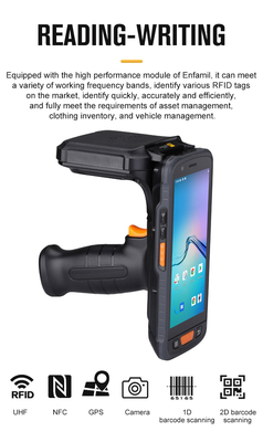 Android 13 手持ちの防水防衝撃 頑丈な RFID UHF LF NFC 2D スキャナーリーダー PDA データ収集